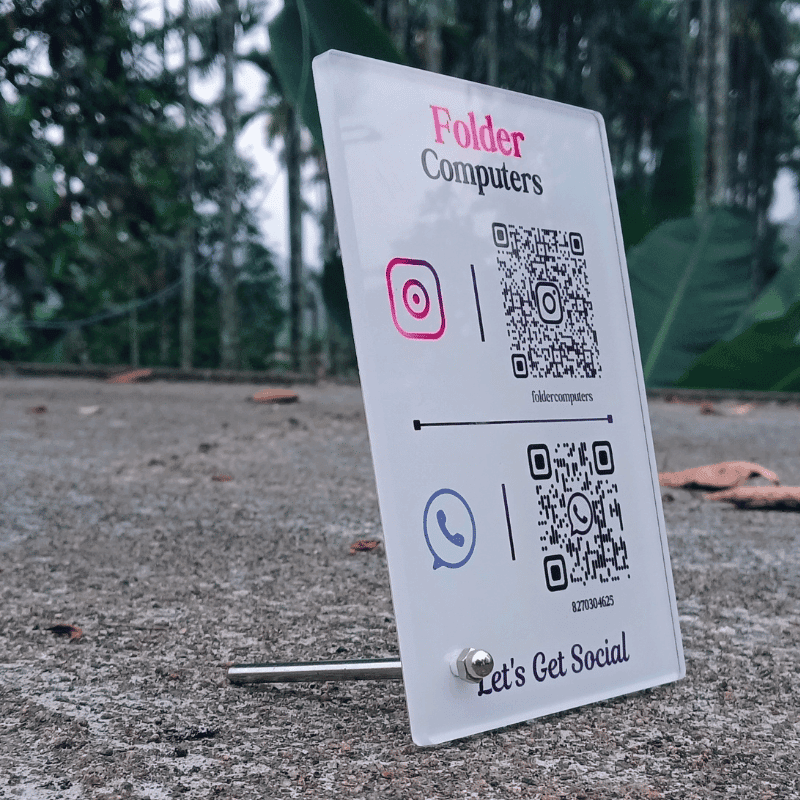 WhatsApp & Instagram Qr Potrai Stand