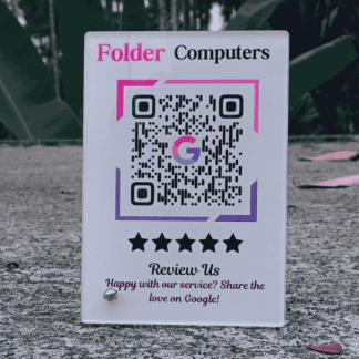 Google Review Qr Portrait Stand