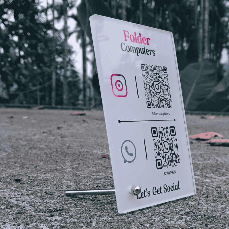 WhatsApp & Instagram Qr Potrai Stand - Image 4