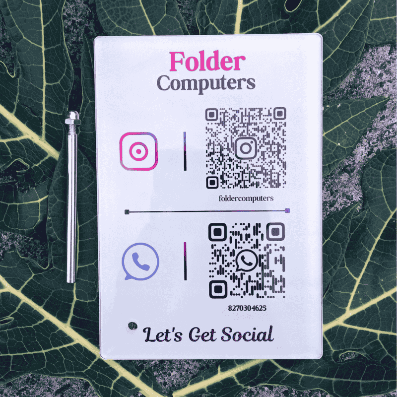 WhatsApp & Instagram Qr Potrai Stand - Image 2