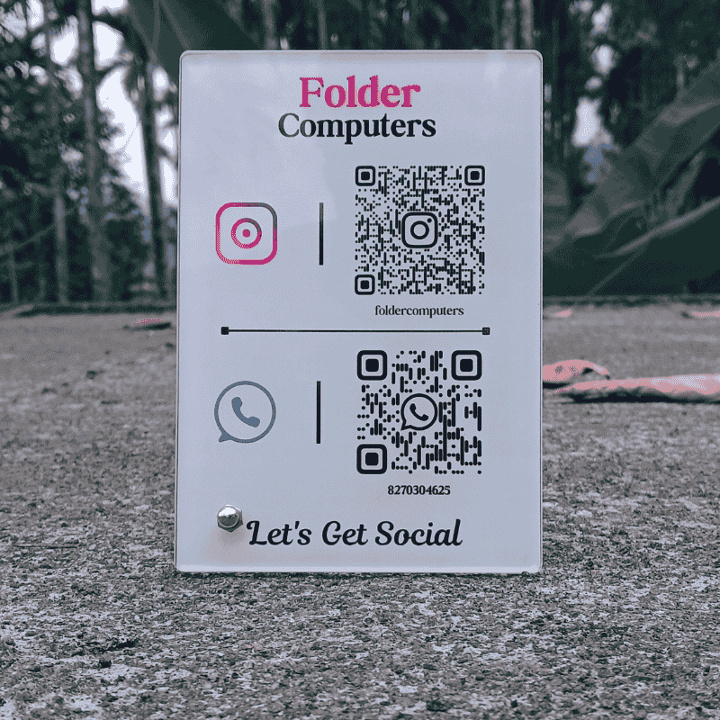 WhatsApp & Instagram Qr Potrai Stand - Image 3