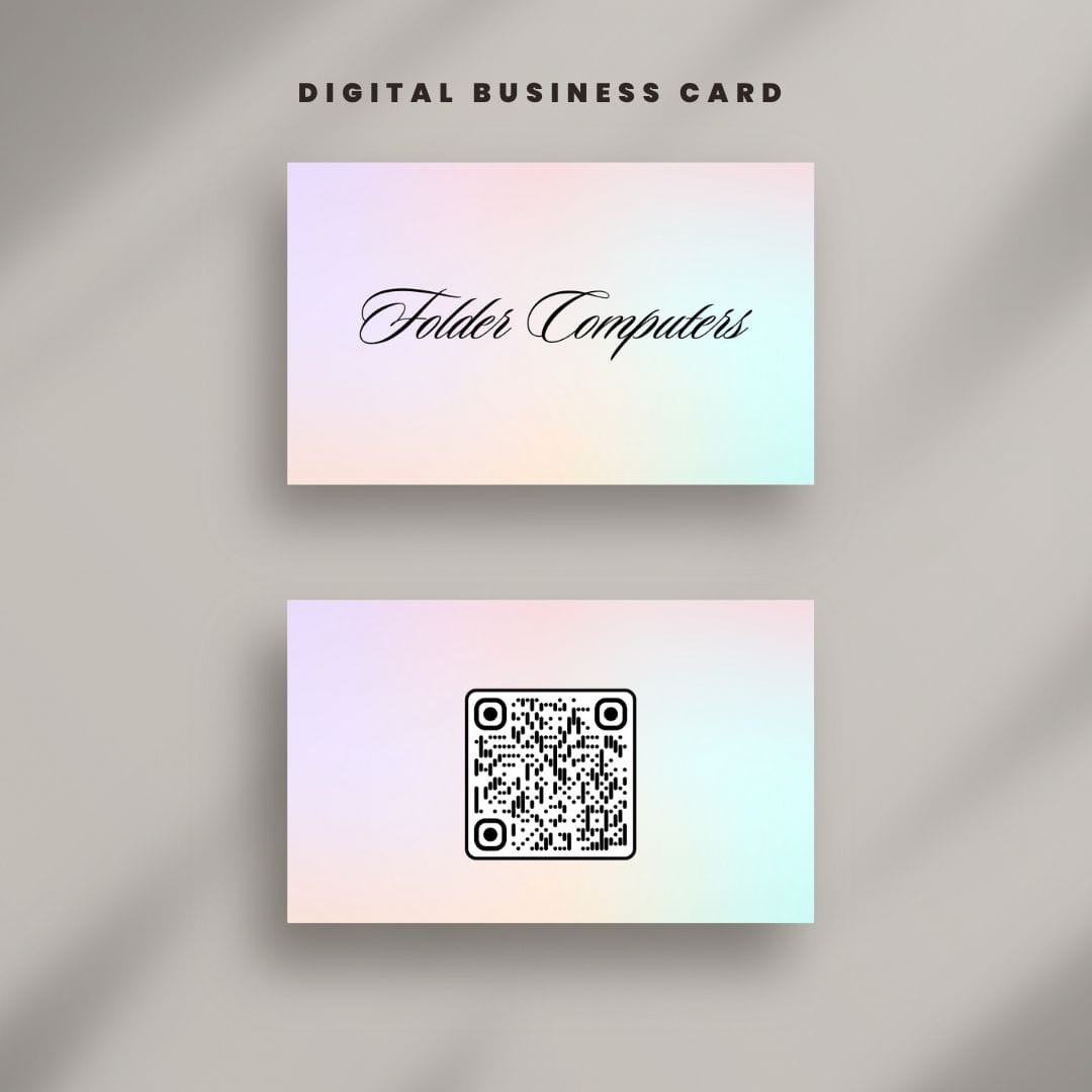 Pastel Gradient Dreamy Digital Business Card