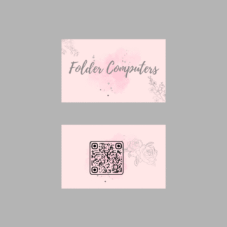 Pink Aesthetic Minimalist Personal Digital Business Card