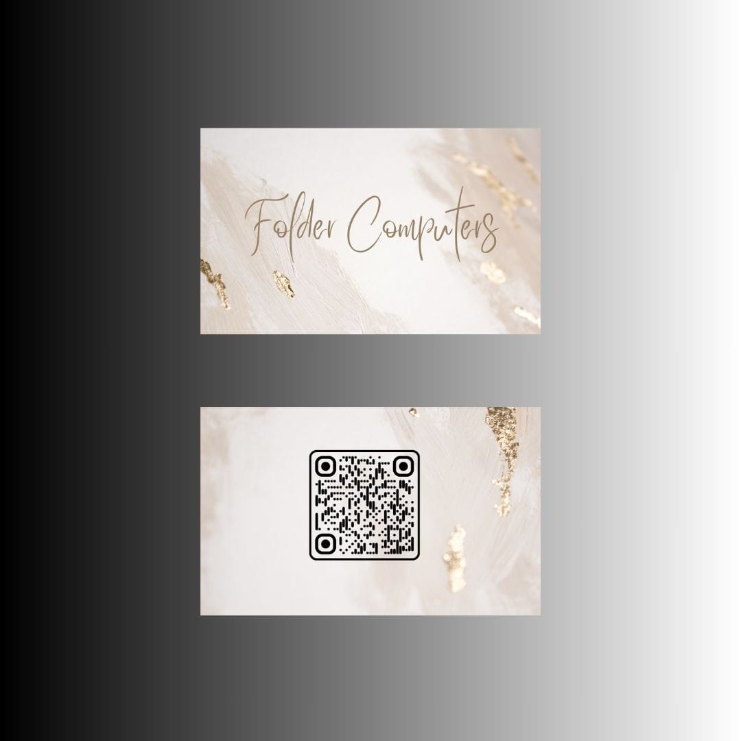 White and Beige Minimalist Style Digital Business Card