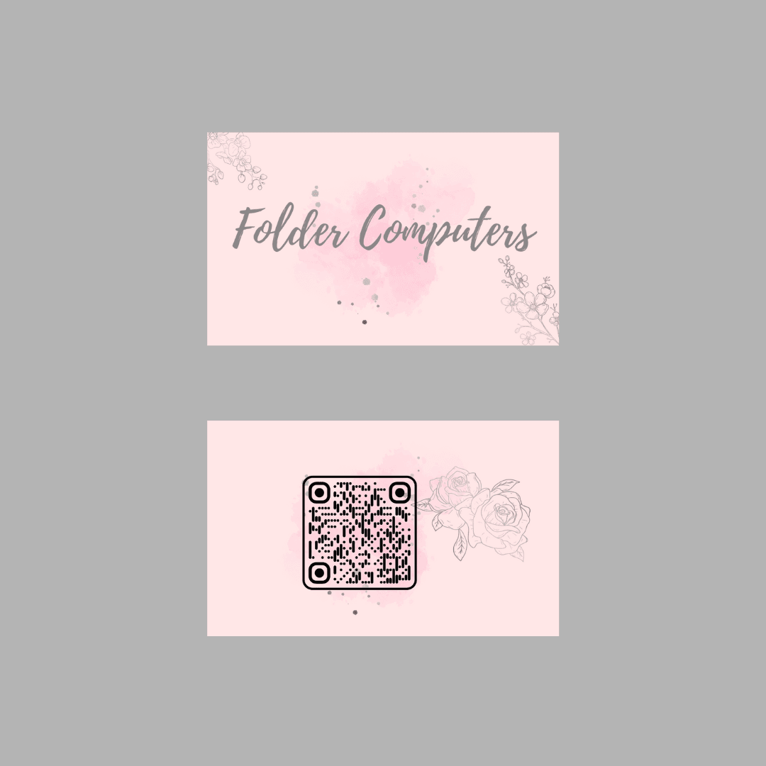 Pink Aesthetic Minimalist Personal Digital Business Card