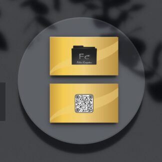 Gold Elegant and Modern Corporate Business Card