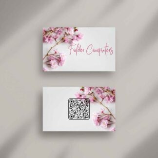 Pink Floral Beauty Consultant Business Card