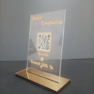 Digital Business Card NFC enabled Acrlyic Transparent