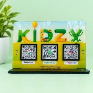 3 QR Code Acrylic Stand