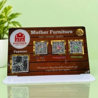 4 QR Code Acrylic Stand